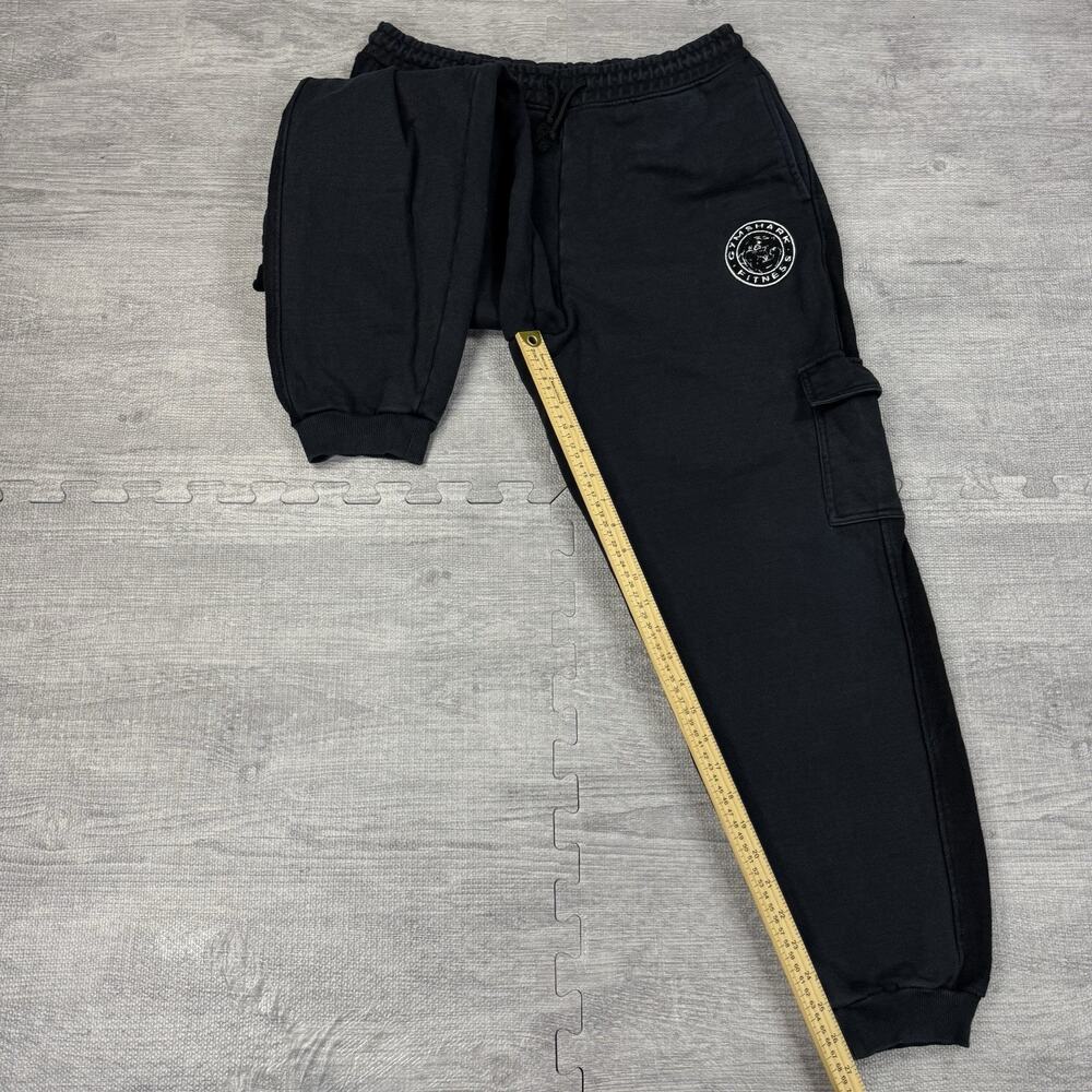 Gymshark Women’s Legacy Cargo Style Joggers Thick Material- Black Size Medium - Picture 4 of 9